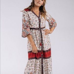 NWT “mama mia” Clad and Cloth maxi